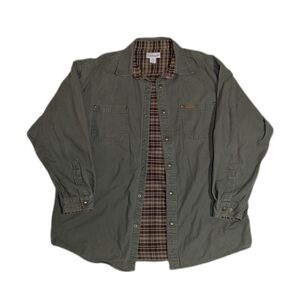Carhartt Flannel Lined Canvas Work Shirt Jacket